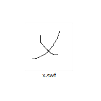 謎のファイル「x.swf」